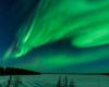 Aurora boreale visibile nella regione del Quebec
