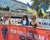 Un centinaio di persone manifestano nella capitale contro il transito del gas russo