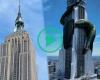 L’Empire State Building di New York invaso da un drago