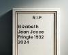 Elizabeth Jean Joyce Pringle 1932 2024, necrologio, necrologio, necrologio