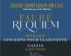Fauré Requiem / Concerto per clarinetto di Mozart / Gallia Gounod – Eglise Saint Louis en L’Ile – Parigi, 75004