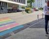 inaugurato in un ospedale un passaggio pedonale arcobaleno, il primo in Francia