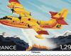 NÎMES L’8 luglio La Poste emette un francobollo illustrato da un Canadair della Sicurezza Civile