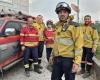 Un pompiere del Puy-de-Dôme in prima linea nei violenti incendi che stanno devastando il Portogallo