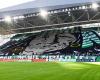 Auxerre: l’impressionante tifo dei tifosi del Saint-Etienne