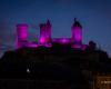 il castello di Foix e il palazzo vescovile sono adornati dai colori della campagna