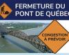 Il ponte del Quebec è chiuso per 3 giorni e si prevede congestione