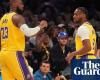 James e figlio: LeBron e Bronny fanno la storia giocando insieme nella prima partita dei Lakers | LeBron James