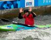 Due giovani campioni francesi di canoa-kayak del Béarnais