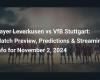 Bayer Leverkusen vs VfB Stoccarda: anteprima della partita, pronostici e informazioni sullo streaming per il 2 novembre 2024