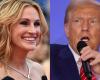 Trump arrabbiato con Julia Roberts che invita le donne a votare per Harris