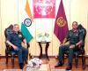 Il capo di stato maggiore della difesa della Guyana incontra l'alto comando della difesa indiana