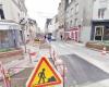 Rue Gambetta, a Cherbourg-en-Cotentin, altri lavori sono in fase di completamento