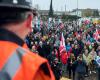 Più di 1000 persone manifestano per il mantenimento del sindacato Stahl Gerlafingen – Unia