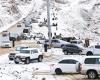 Anteprima del meteo nel deserto: ha nevicato in Arabia Saudita