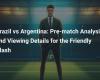 Brasile vs Argentina: analisi pre-partita e visualizzazione dei dettagli di questo duello amichevole