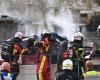 Spento l'incendio sulla chiatta ormeggiata nel bacino di Saint-Félix a Nantes