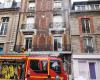 Un incendio in corso nel centro di Dieppe