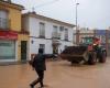 strade sott'acqua nelle regioni di Malaga e Valencia