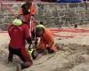 Les Sables-d'Olonne Vandea. Una zona bloccata ora vietata all’accesso alla Grande Plage di Sables-d’Olonne