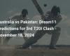 Australia vs Pakistan: pronostici Dream11 per il 3° scontro T20I – 18 novembre 2024