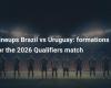 Titoli Brasile-Uruguay: formazioni per la partita di qualificazione al 2026