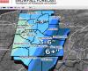 Sono previsti diversi centimetri di neve su parti della Pennsylvania sudoccidentale e del West Virginia settentrionale