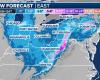 Tempesta invernale, neve e vento minacciano NY, NJ Viaggio del Ringraziamento | Previsioni del tempo