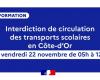 Divieto di trasporto scolastico – Comunicati stampa per l'anno in corso – Comunicati stampa – Pubblicazioni