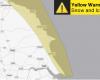 Allerte meteorologiche gialle emesse per neve e ghiaccio sulla costa dello Yorkshire