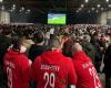 IN FOTO – Al Brest Expo, i tifosi del Brest hanno dato fuoco alla fan zone