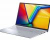 Promo €674 Asus VivoBook 17 N3704VA-DRAU135W, laptop Ultrabook di grande formato da 17″, sottile e leggero in alluminio argento con Intel Core i5-13500H ad alte prestazioni