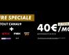 CANAL+: ultimo giorno per approfittare dell'OFFERTA SPECIALE 40 ANNI*