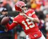 Patrick Mahomes (Kansas City) infortunato a una caviglia