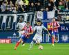 Min 45. Primo tempo allo La Rosaleda con l’Atlético de Madrid in vantaggio (0-1)