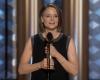 Jodie Foster fa rari commenti sui figli e sulla moglie ai Golden Globes 2025