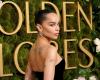 L’abito scollato a cuore di Zoë Kravitz porta un’eleganza discreta ai Golden Globes 2025