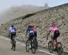 la corsa del Mont Ventoux nel bel mezzo di una cronometro di bilancio