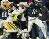 Hurts lancia 2 passaggi da touchdown e Goedert lancia 3 colpi rigidi per condurre gli Eagles oltre i Packers 22-10