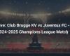 Club Brugge KV vs Juventus FC – Partita della Champions League 2024-2025